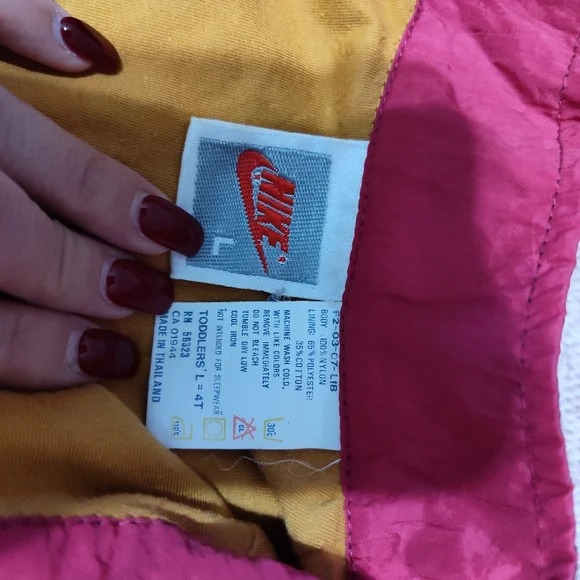 Rare Vintage 1990's Nike Air Jordan Jacket Windbreaker Child’s Toddler L 4T - Picture 7 of 8